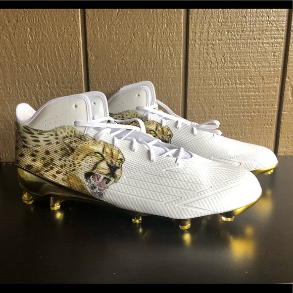 Adidas Adizero 5Star 5.0 Uncaged Cheetah Cleats 17 - Picture 2 of 8
